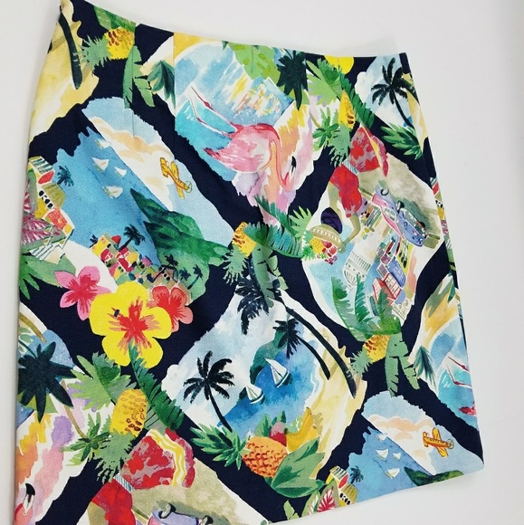 Talbots Caribbean Postcard Skirt - Picture 2 of 5